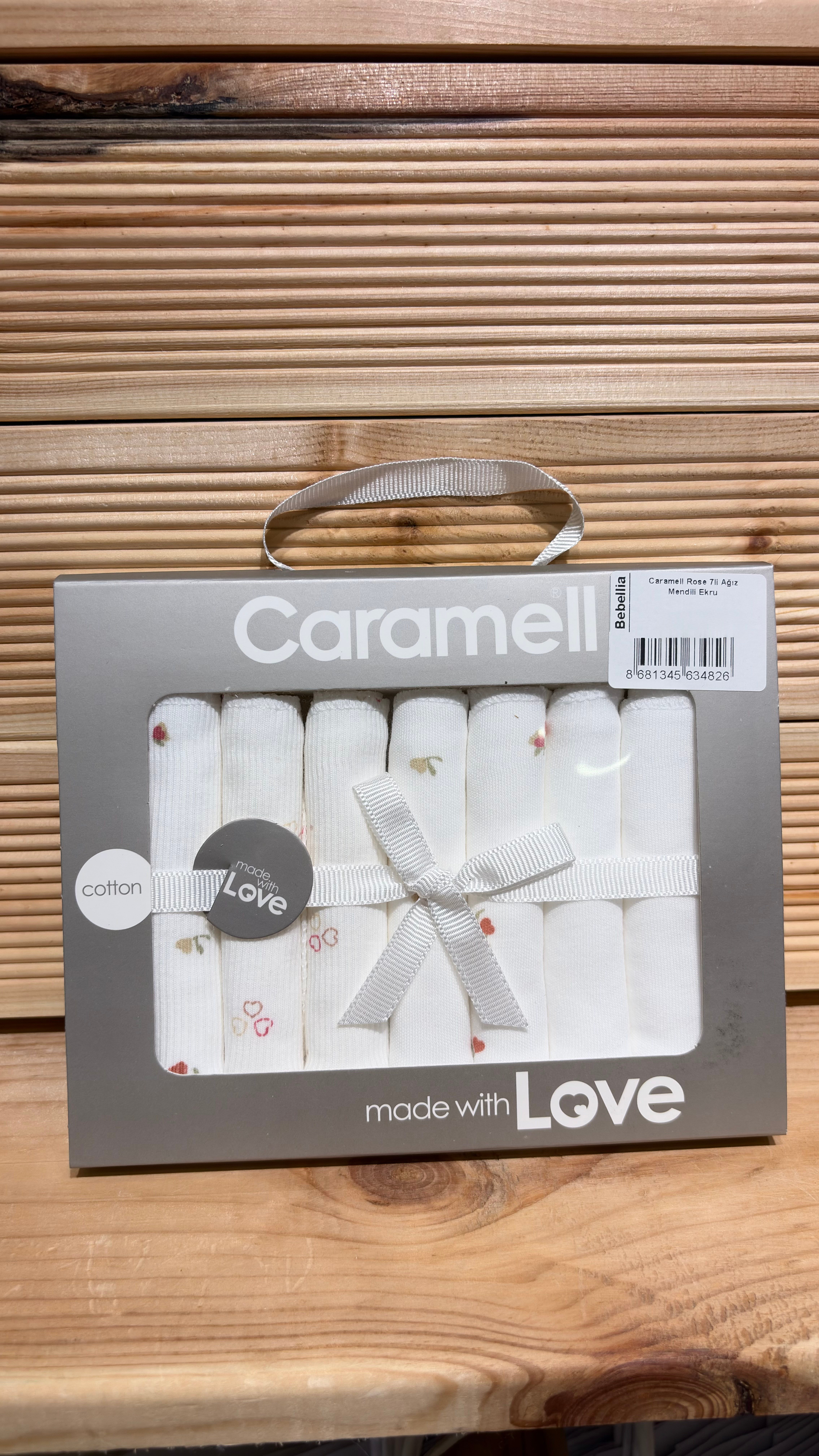 Ağız Mendili, ÖnlükCaramell Rose 7li Ağız Mendili Ekru