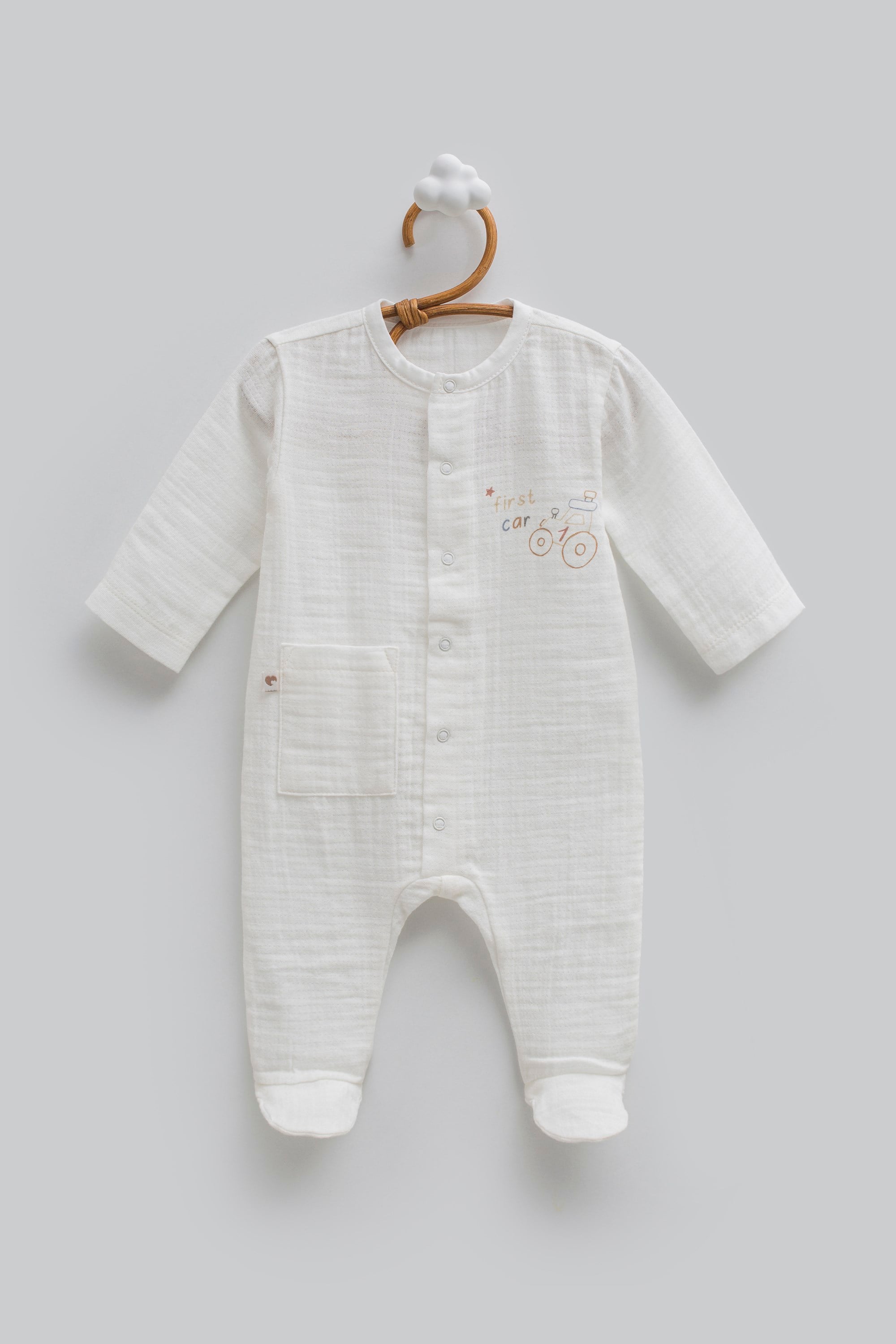 Bebek TulumCaramell Sicilia Müslin First Tulum Ekru