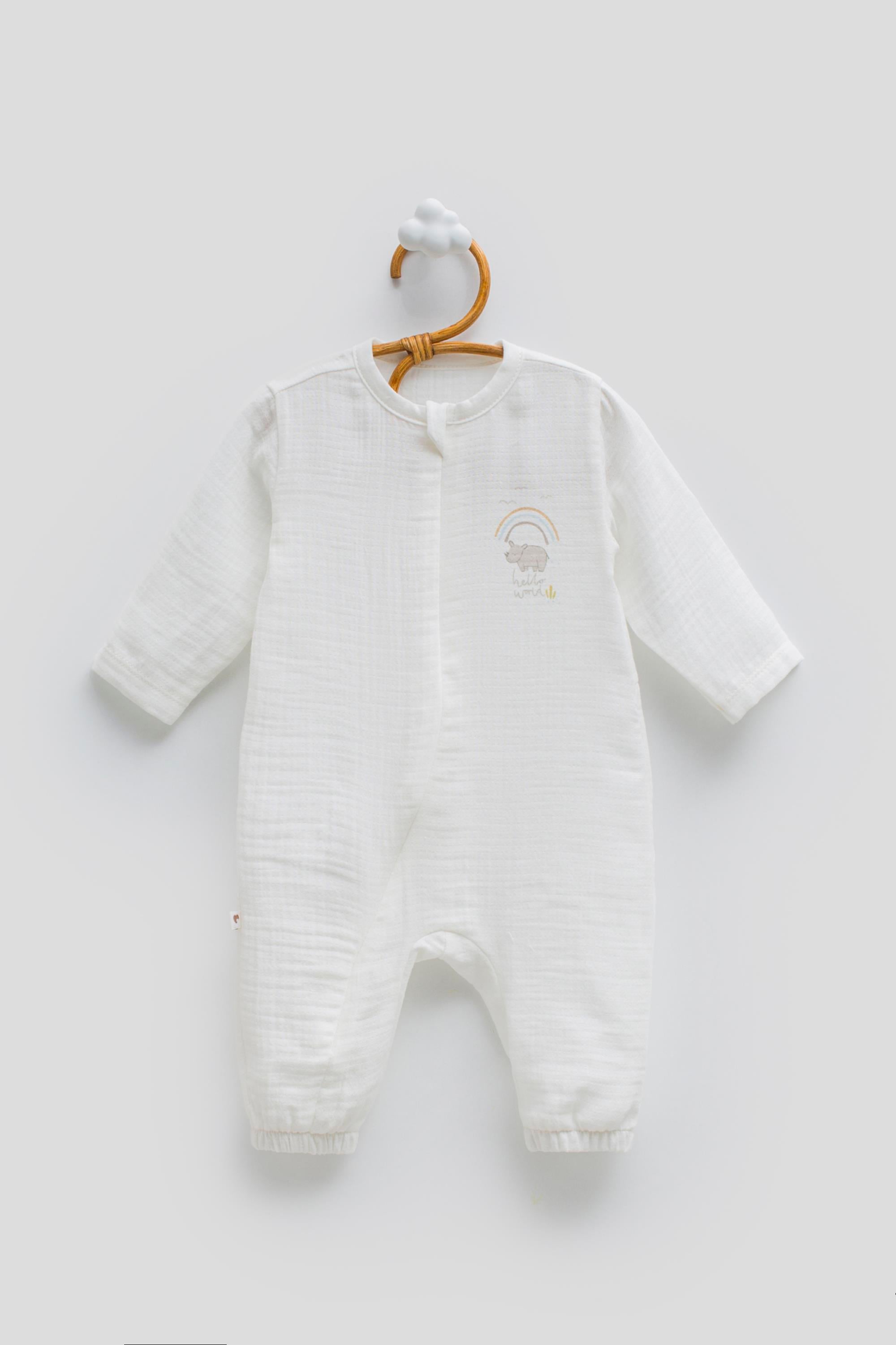 Bebek TulumCaramell Sicilia Müslin Tulum Unisex Ekru