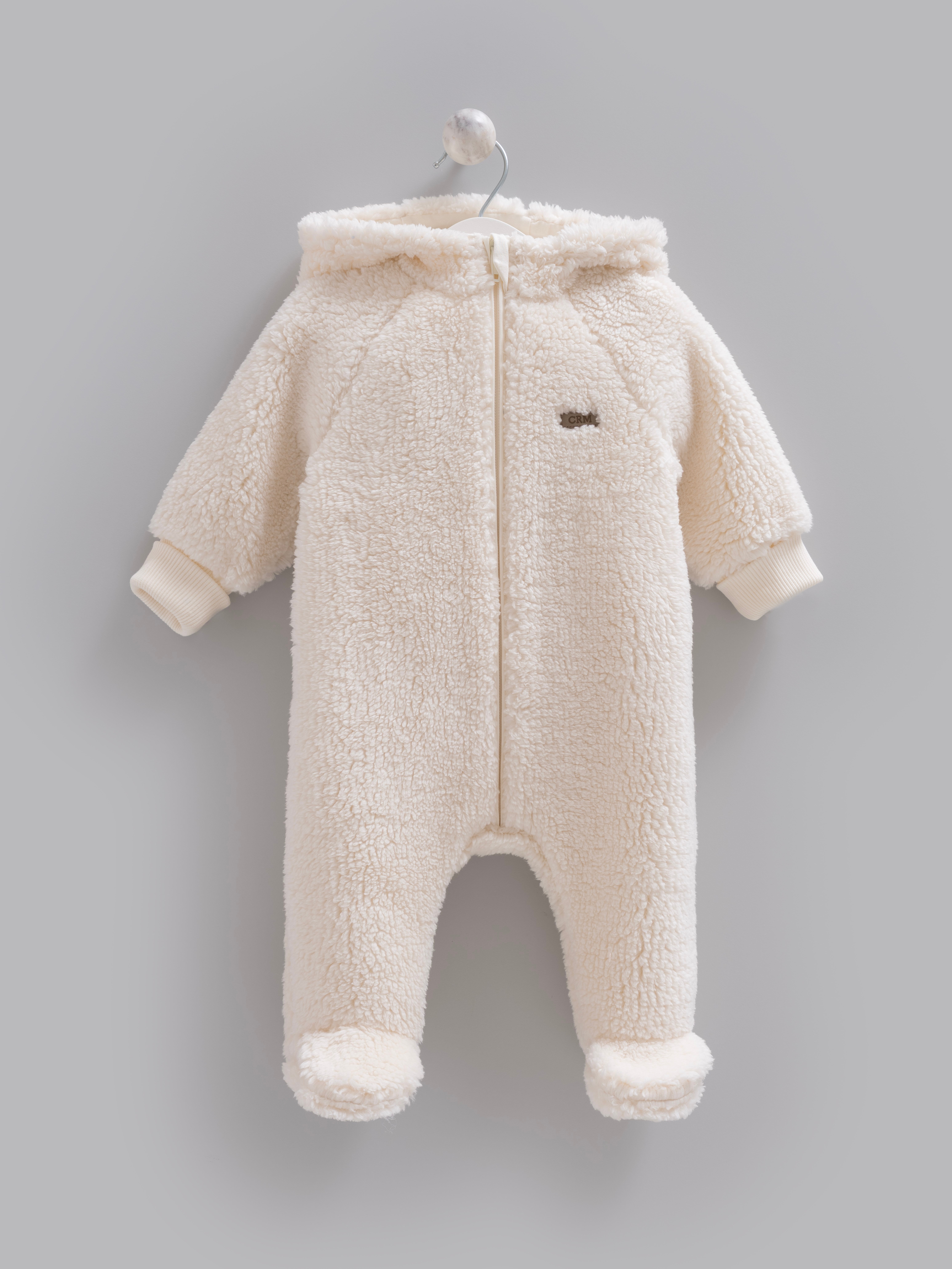 Bebek Tulumları | Yenidoğan TulumlarıCaramell Unisex Kışlık Bebek Tulum Ekru