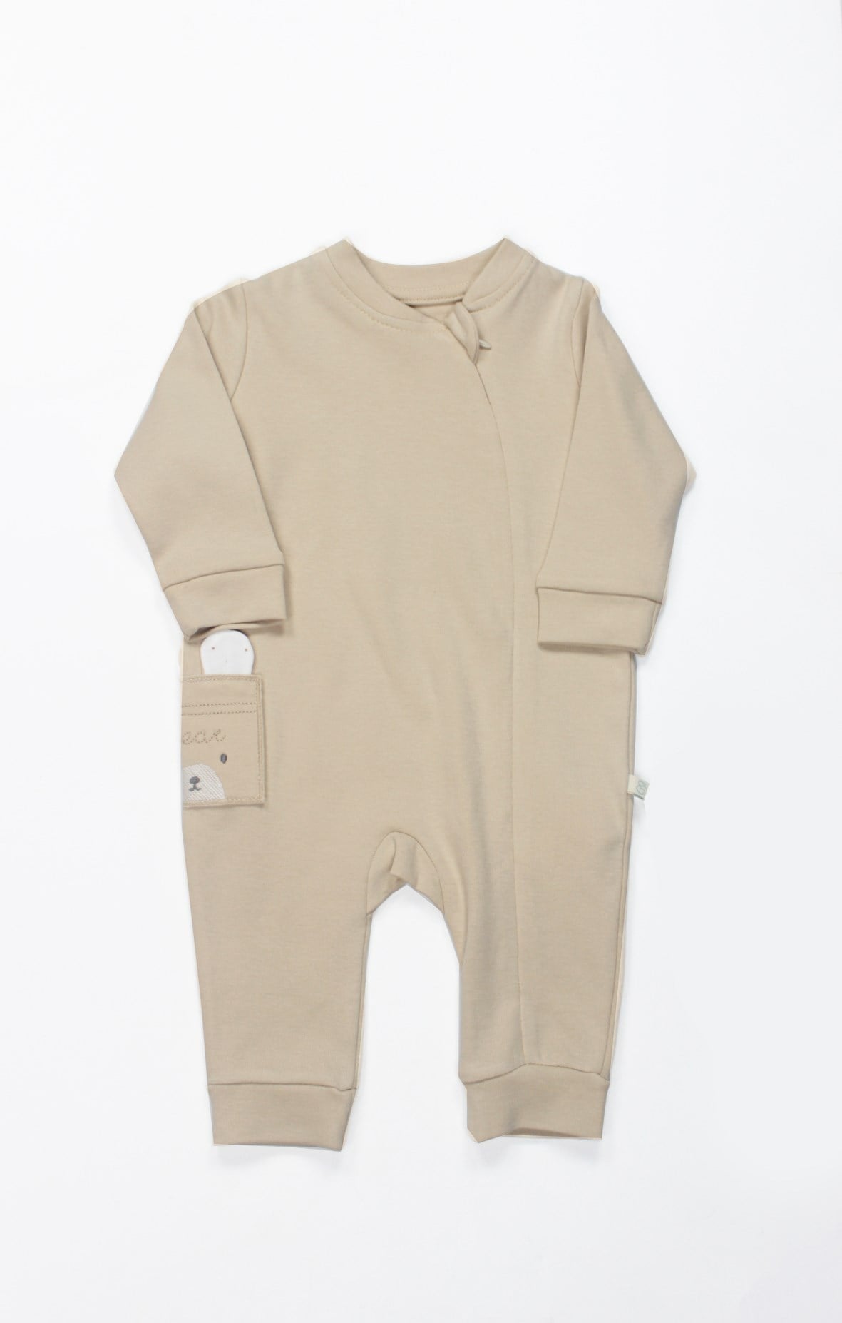 Bebek TulumGOTS Sertifikalı Tulum Patiksiz So Bear-Unisex