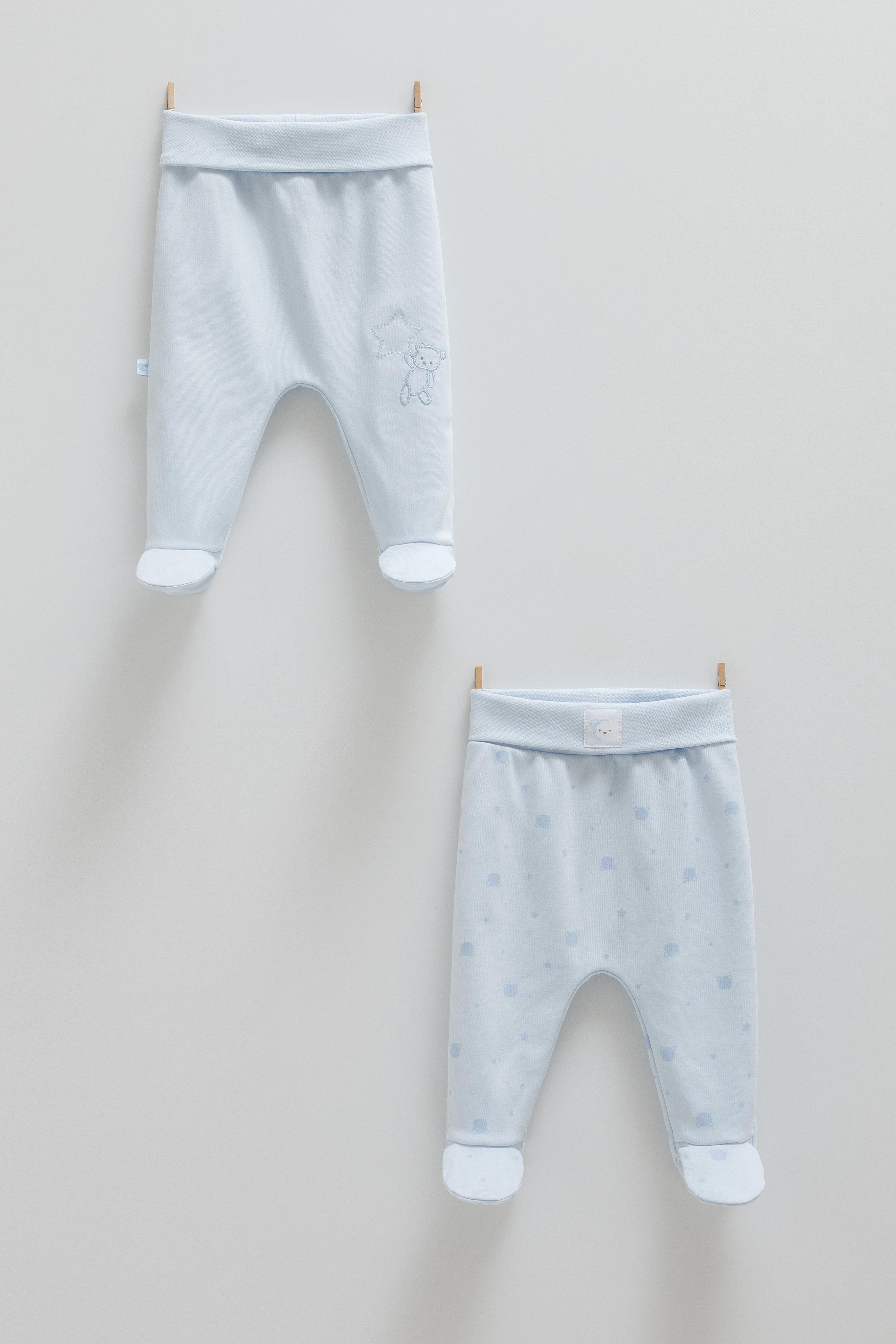 Çıtçıtlı Badi, Tek AltPalermo Premium 2li Alt Erkek Pantolon Mavi