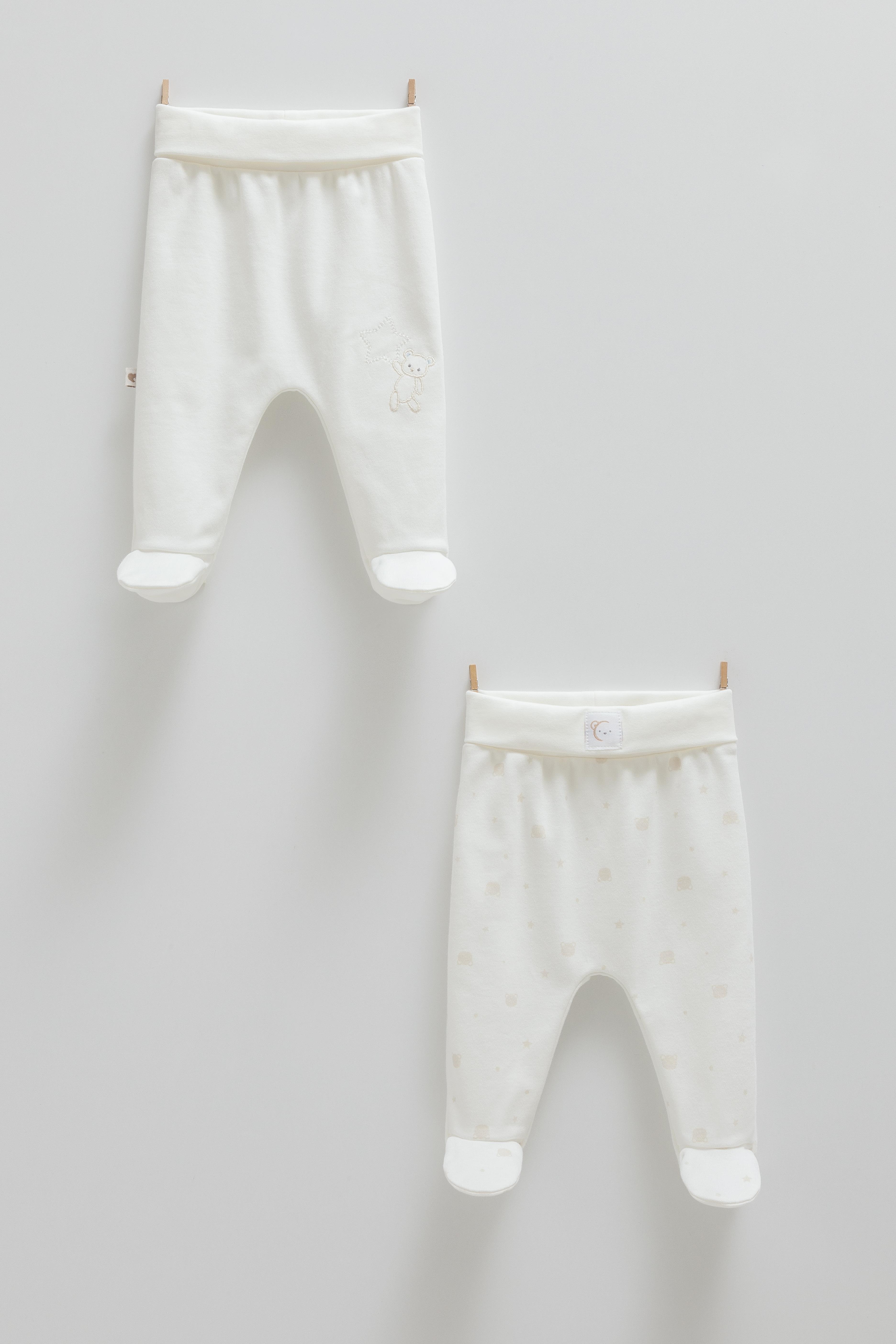 Çıtçıtlı Badi, Tek AltPalermo Premium 2li Alt Erkek Pantolon Ekru