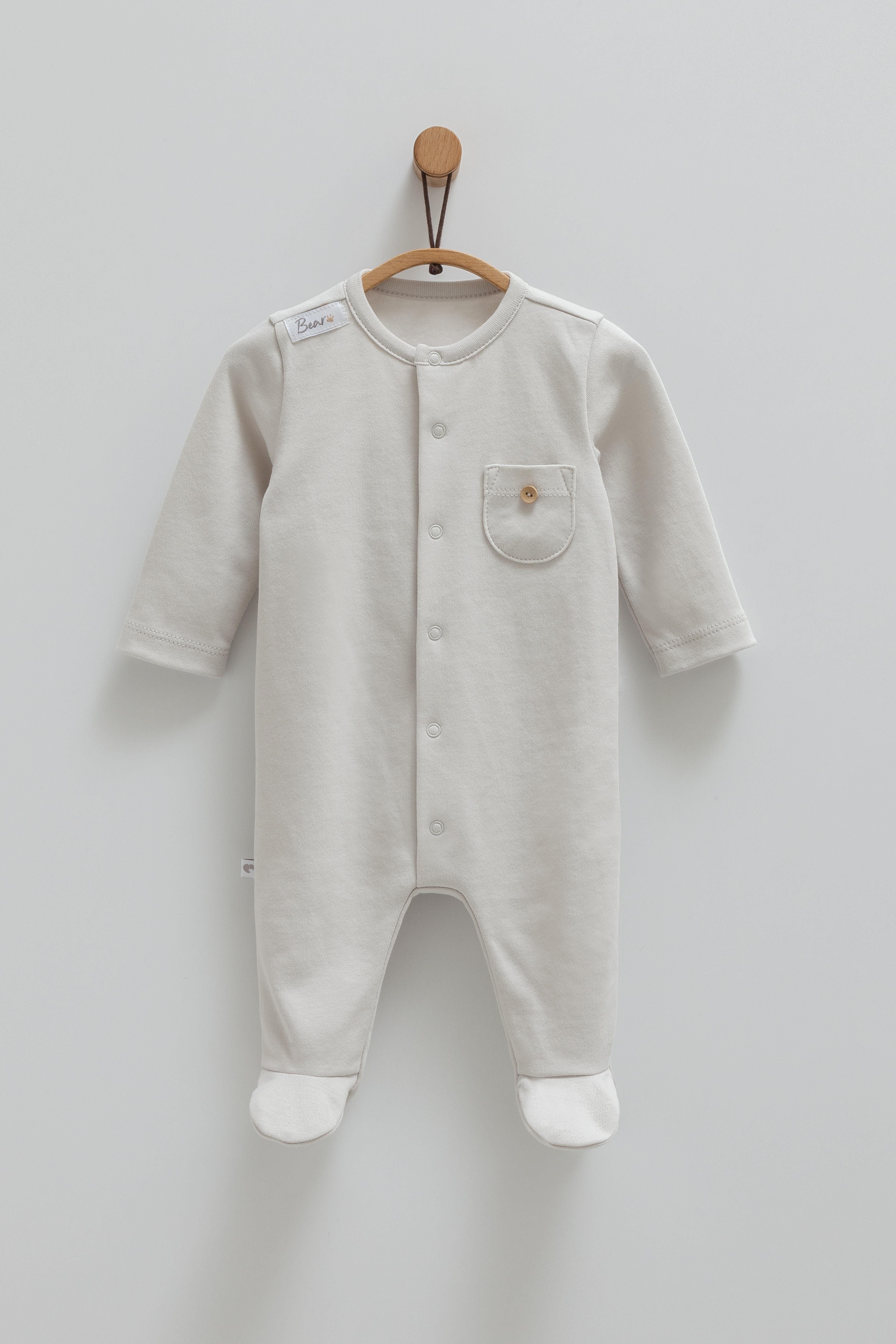Bebek TulumPalermo Premium Cepli Erkek Tulum Gri