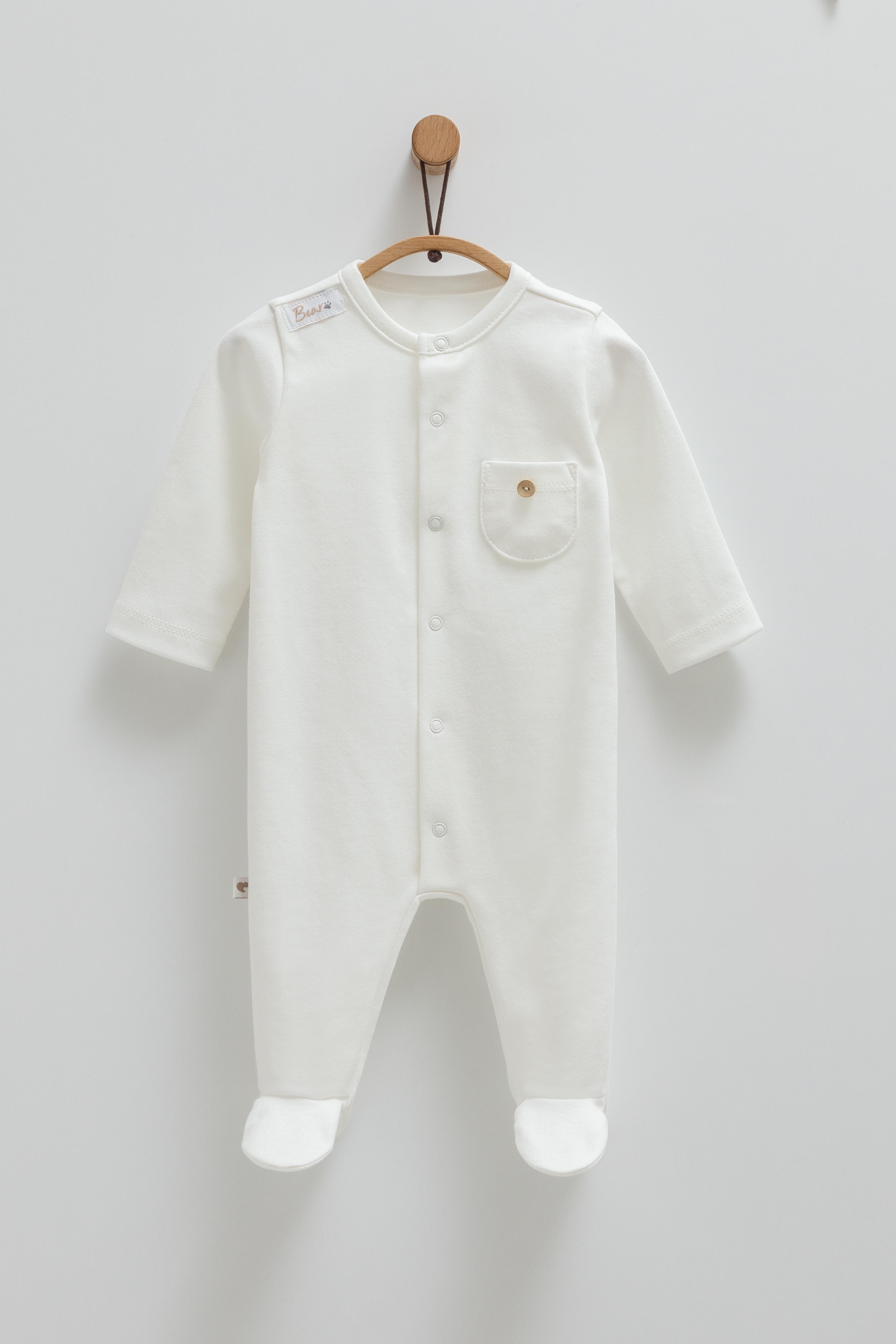 Bebek TulumPalermo Premium Cepli Unisex Tulum Ekru