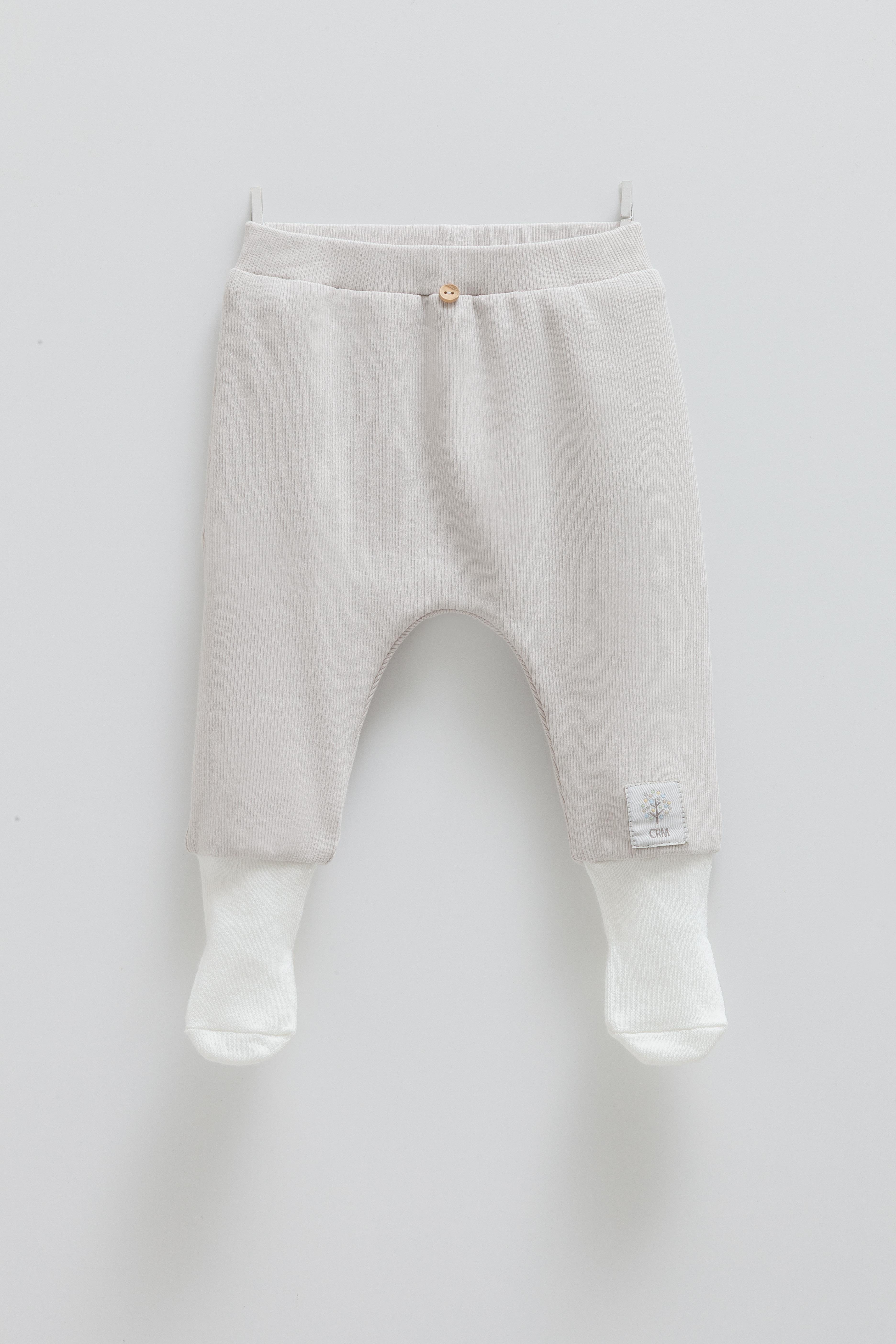 Çıtçıtlı Badi, Tek Alt PantolonPremium Likralı Tek Alt Çoraplı Unisex Pant Gri