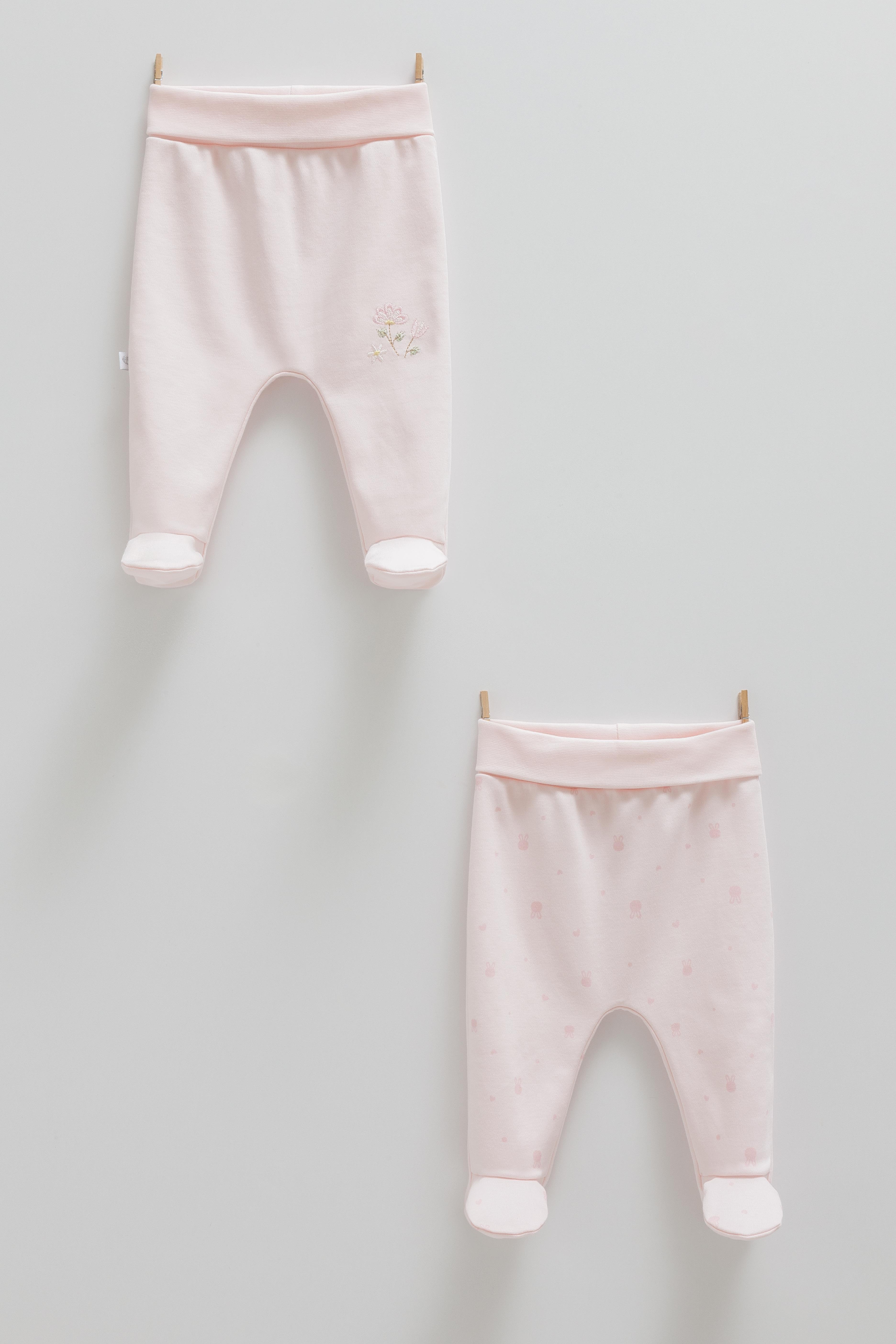 Çıtçıtlı Badi, Tek AltVenezia Premium 2li Tek Alt Kız Pantolon Pembe