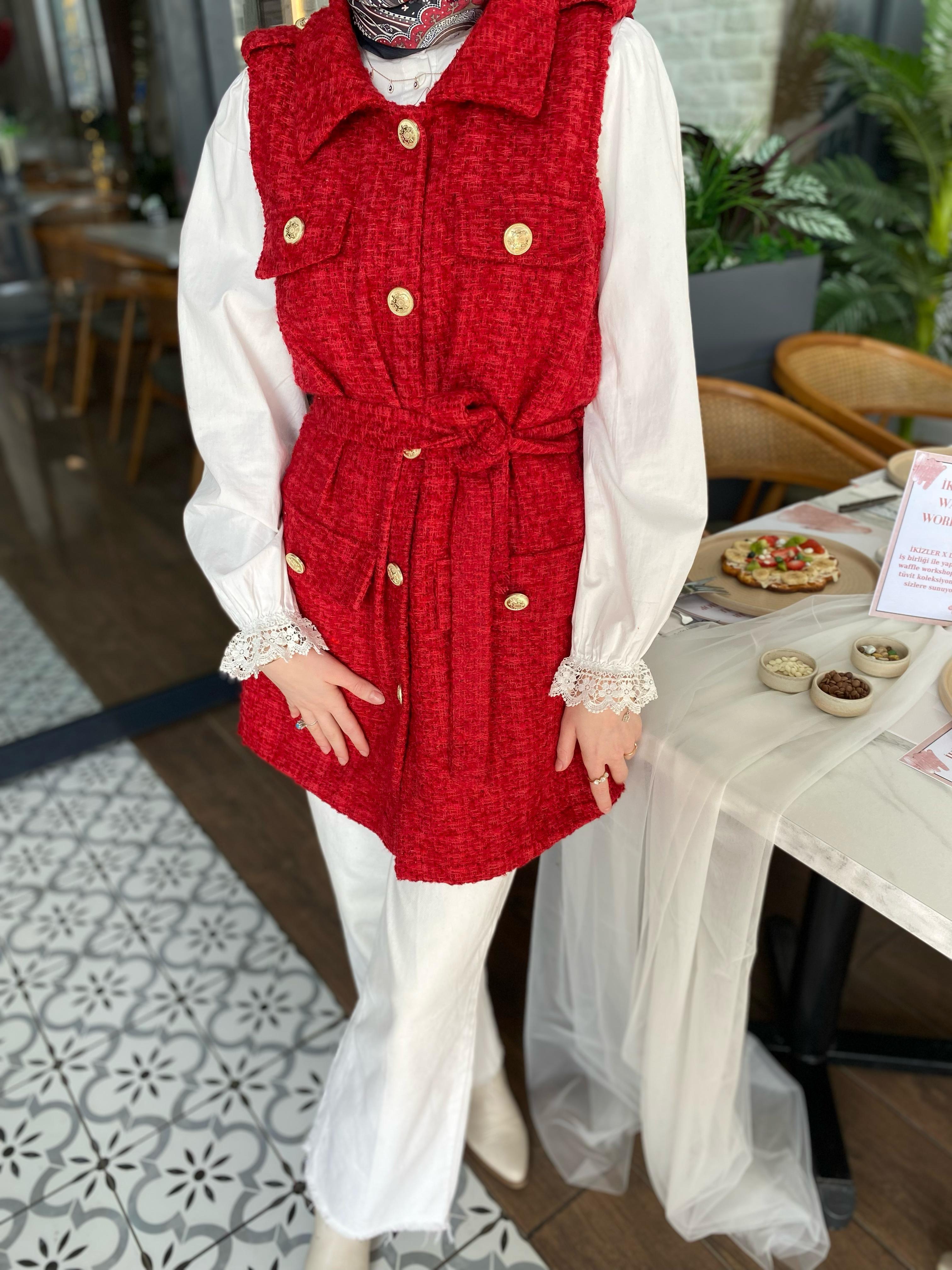 KIRMIZI TÜVİT CEKET 