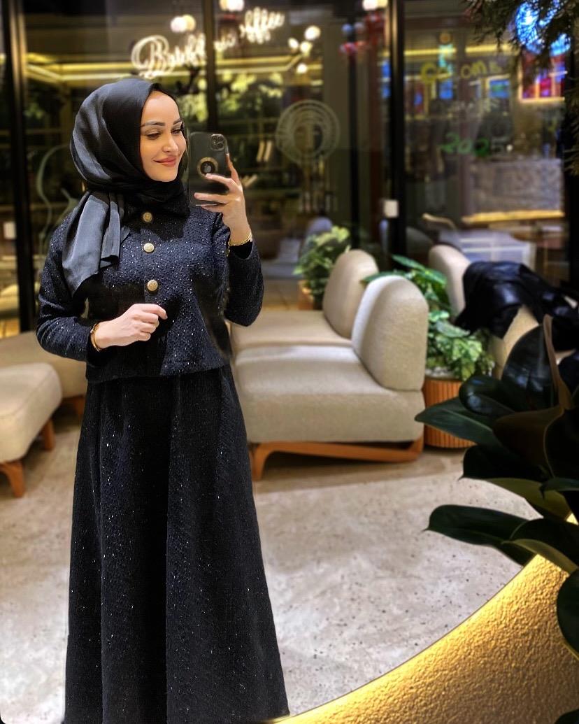 Tüvit Shine Takım Siyah