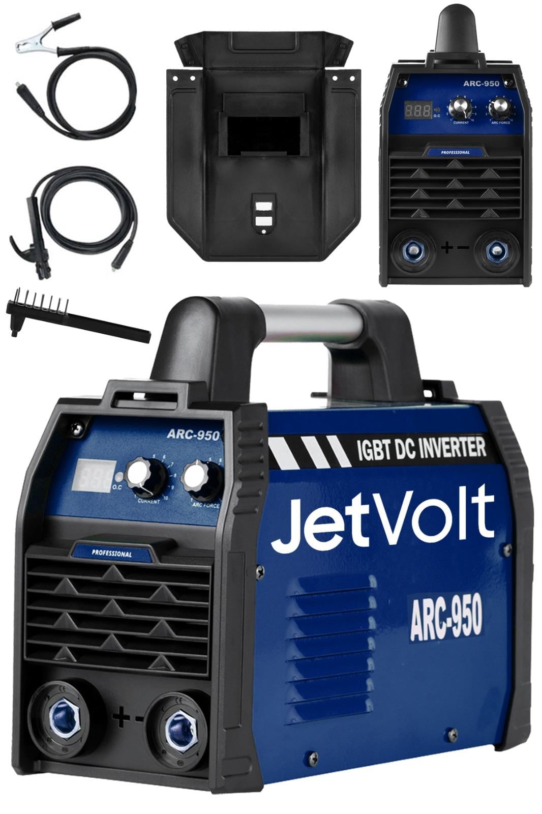 JetVolt Profesyonel 250 Amper Bakır Sargı Dijital Göstergeli Inverter Çanta Kaynak Makinesi - Lacivert