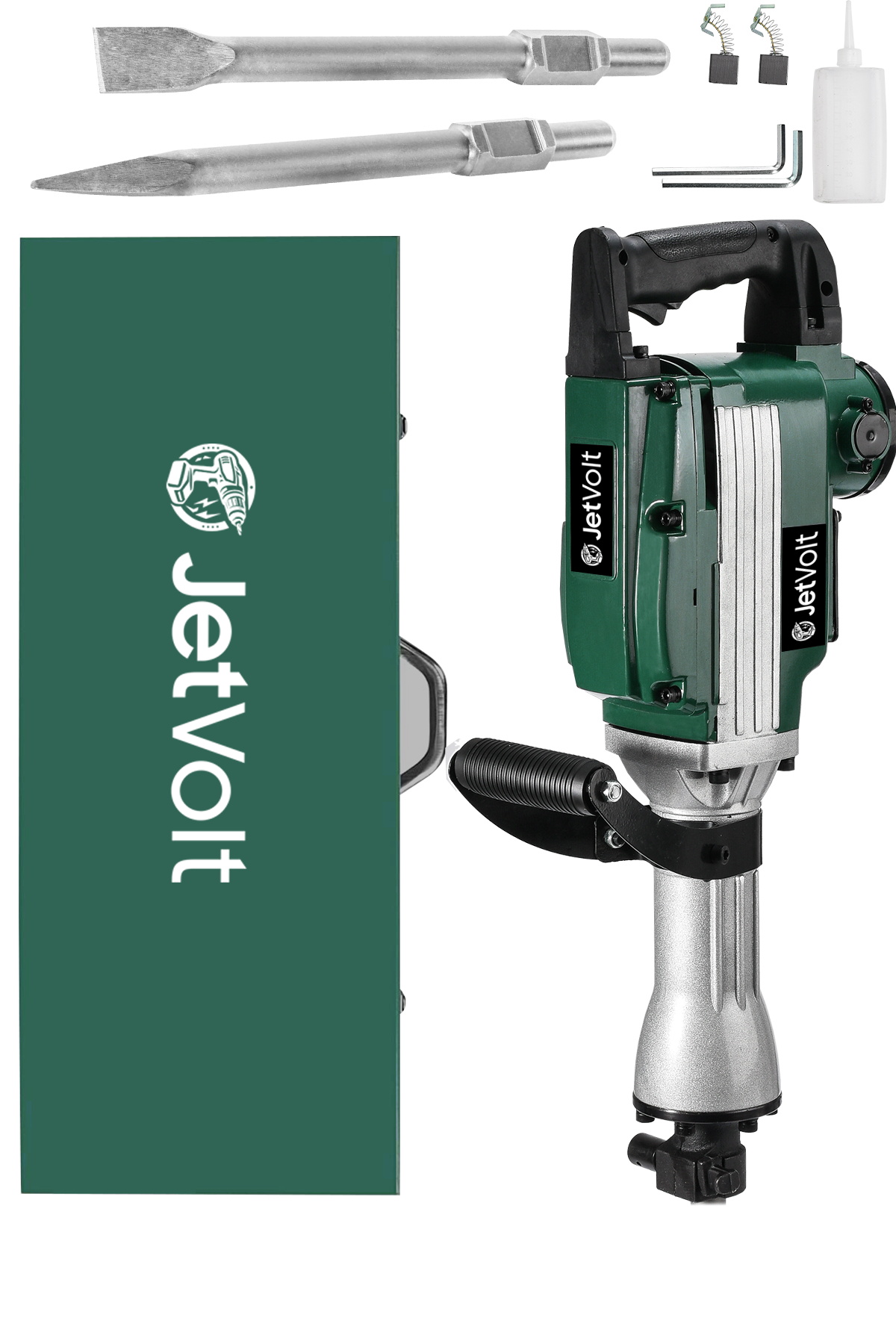 JetVolt Büyük Tip Kırıcı Delici Hilti Kavrama Kollu 16 Kg 3 Metre Kablolu 65mm - Yeşil