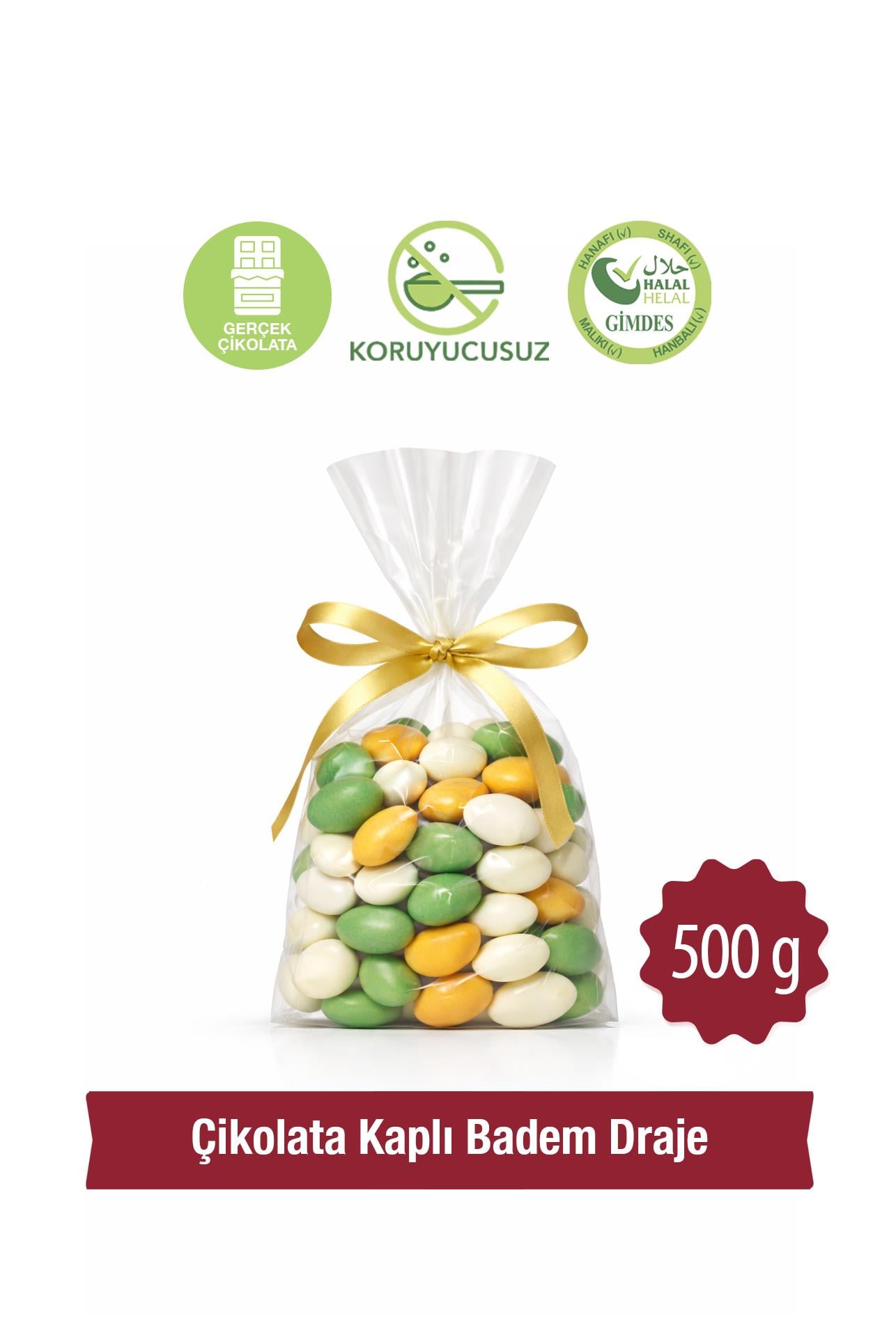 Çikolata Kaplı Badem Draje 500 Gr.Draje ÇikolataMilat