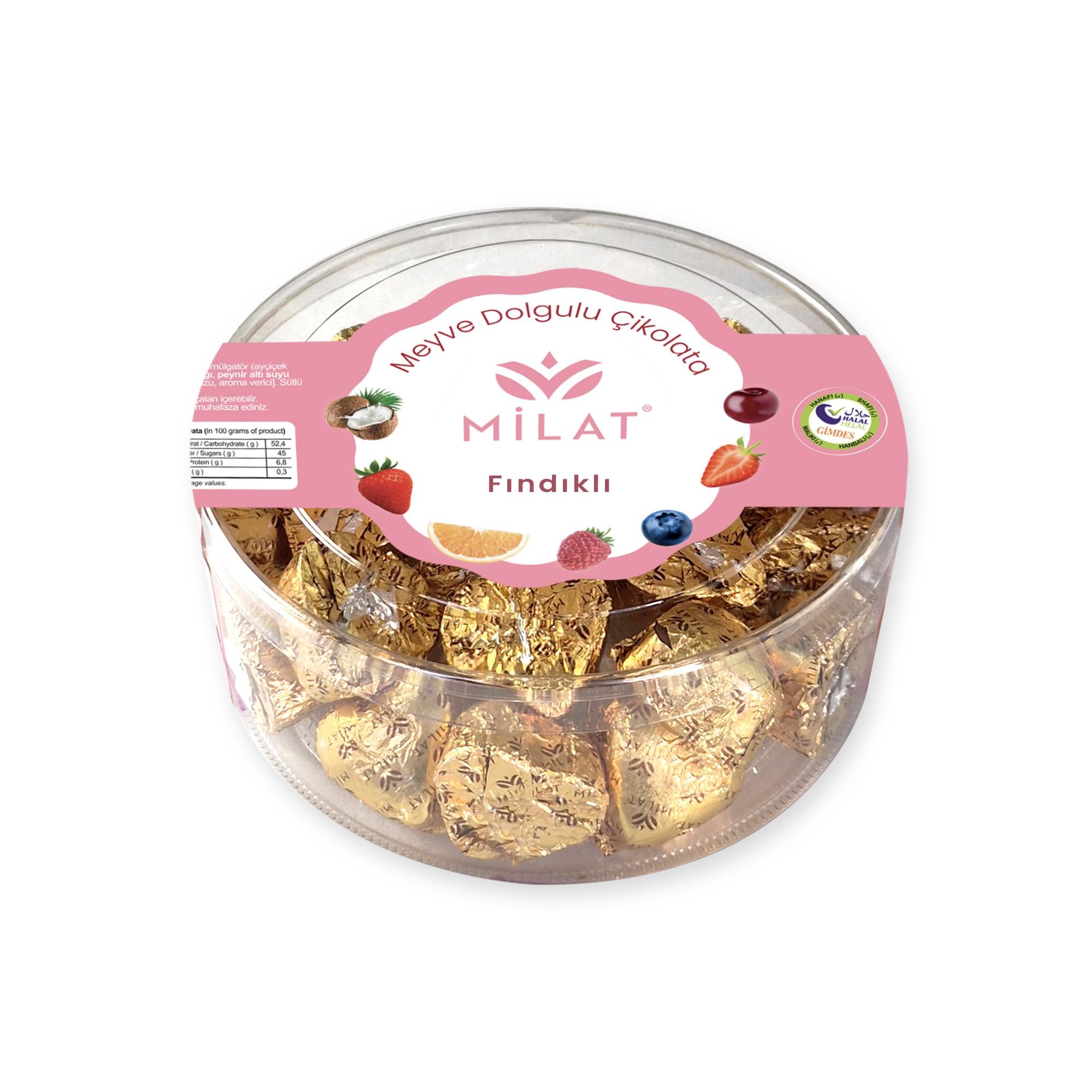 Fındıklı Sütlü Kalp Çikolata 300 g Spesiyal ÇikolataMilat
