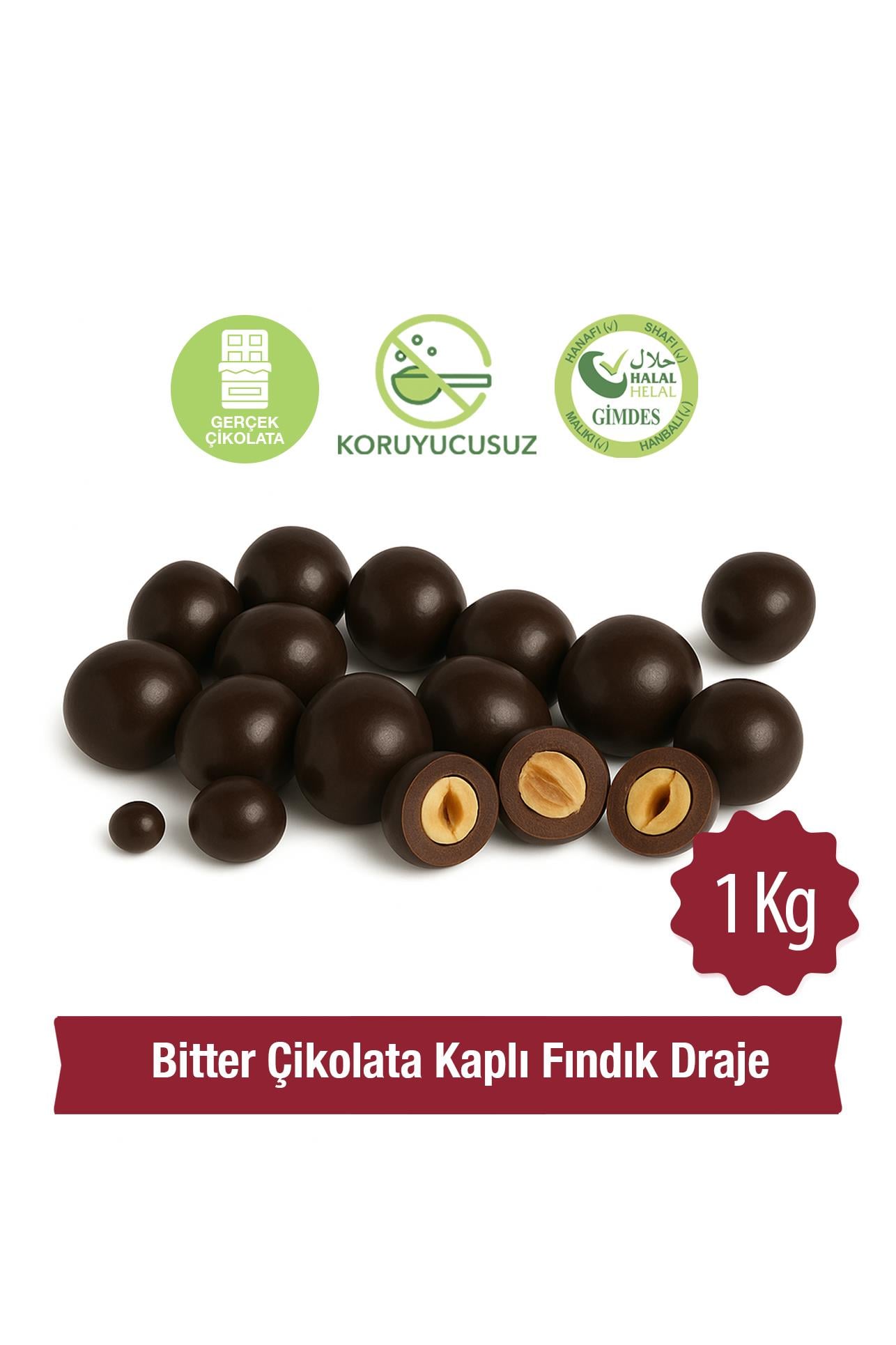 Milat Bitter Çikolata Kaplı Fındık Draje 1 KgDraje ÇikolataMilat