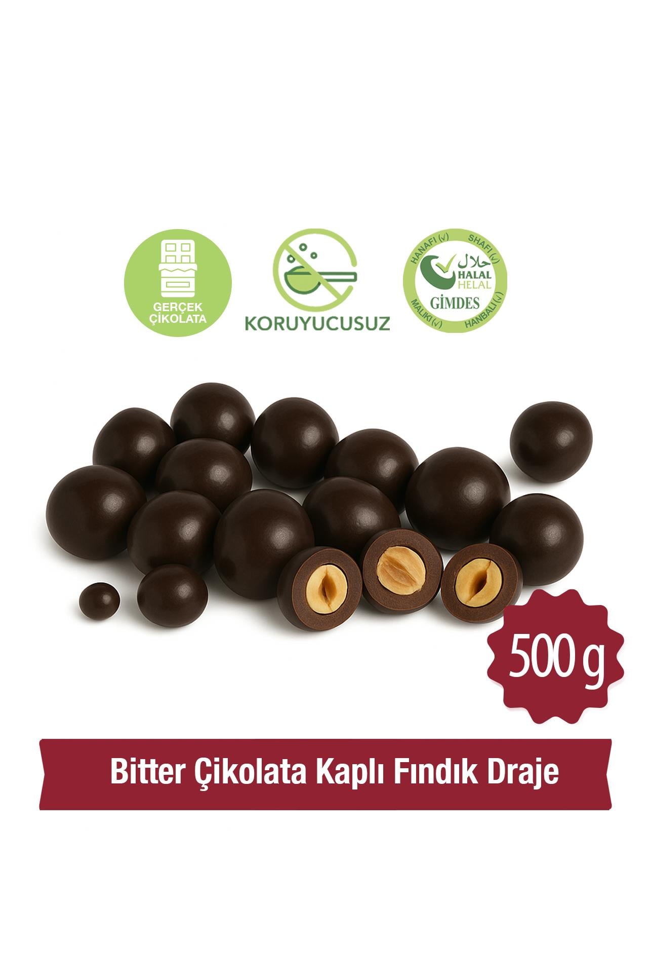 Milat Bitter Çikolata Kaplı Fındık Draje 500 gDraje ÇikolataMilat