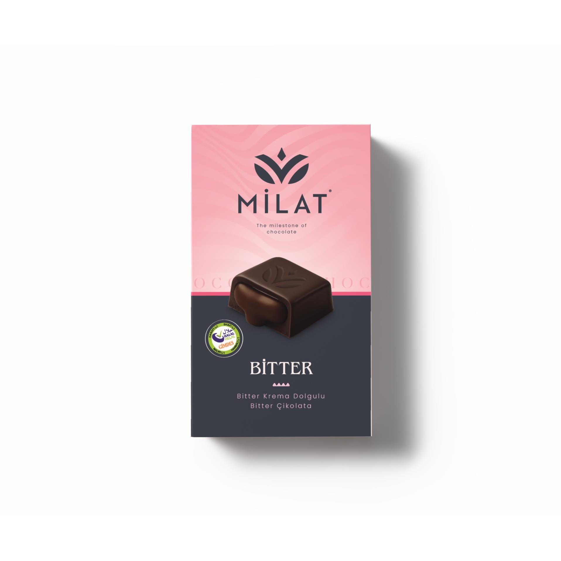Milat Bitter Dolgulu Çikolata 60 Gr.Tablet ÇikolataMilat
