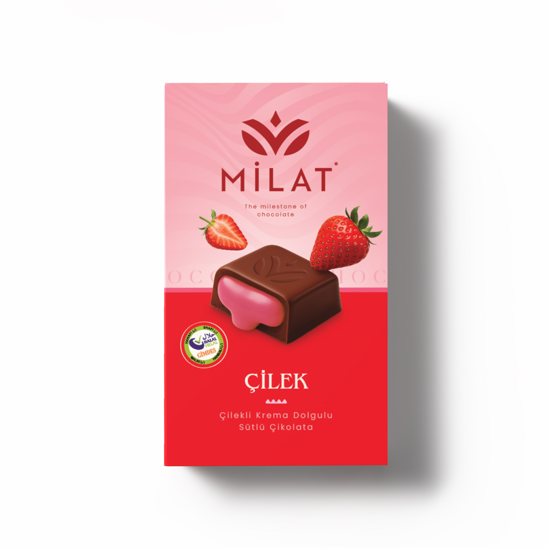 Milat Çilek Dolgulu Çikolata 60 gTablet ÇikolataMilat