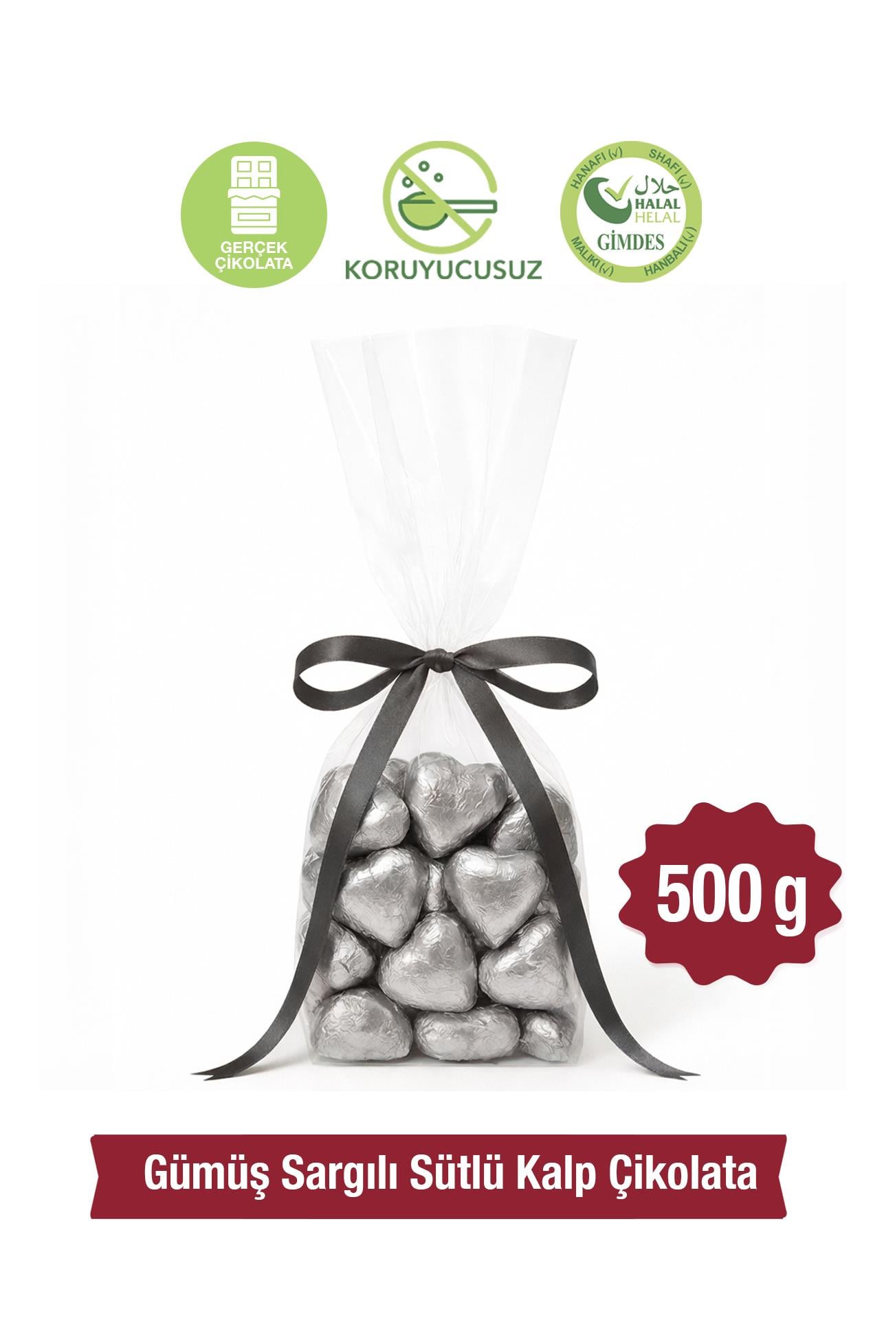 Milat Gümüş Sargılı Special Sütlü Kalp Çikolata 500 gSpesiyal ÇikolataMilat