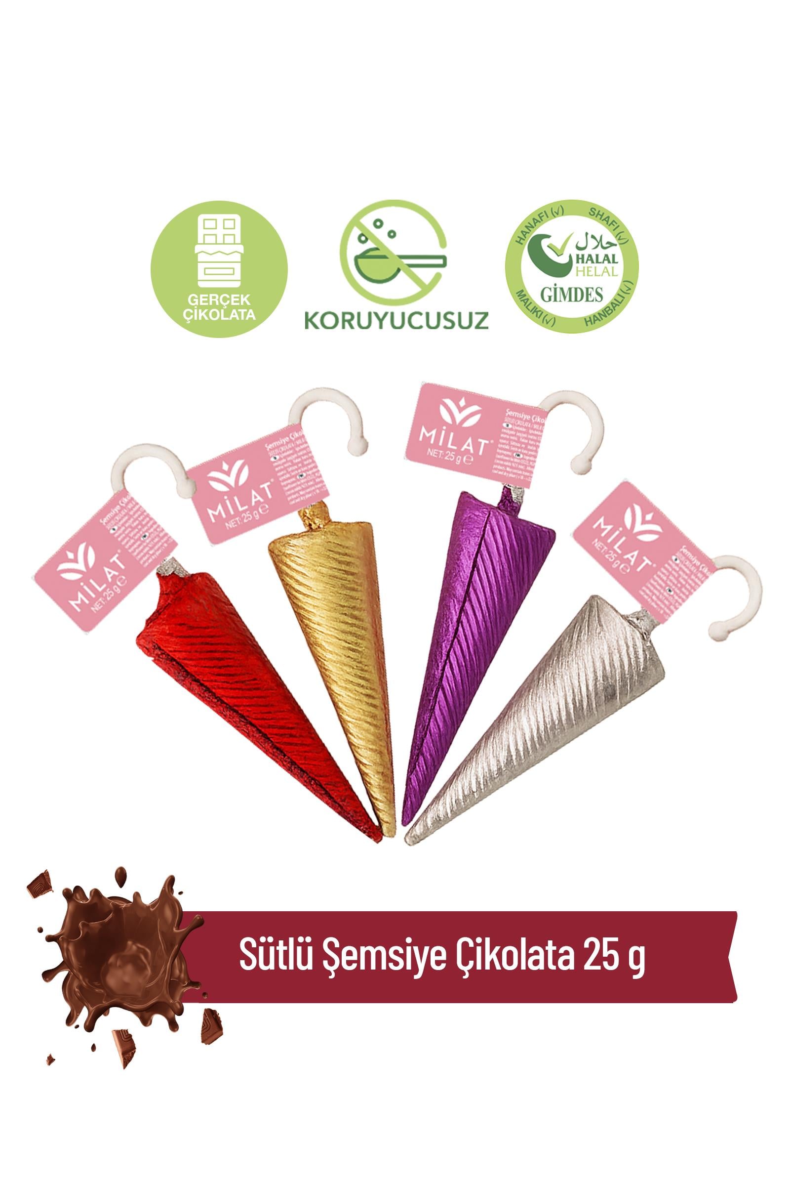 Şemsiye Çikolata 25 GŞemsiye ÇikolataMilat