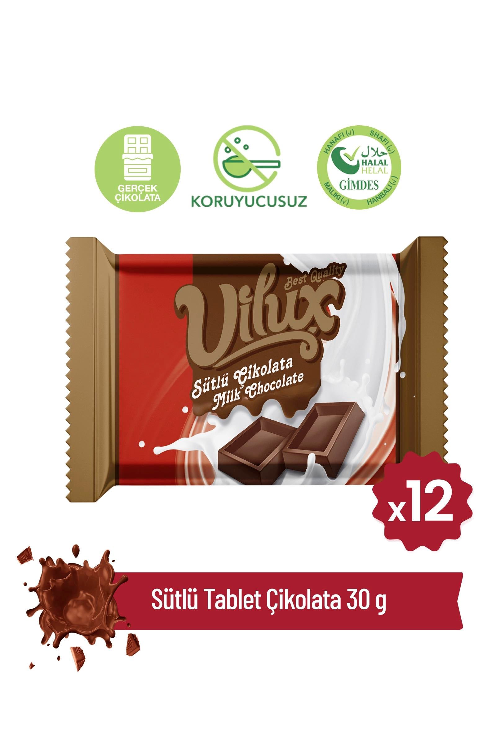 Sütlü Tablet Çikolata 30 g x 12 AdetTablet ÇikolataMilat