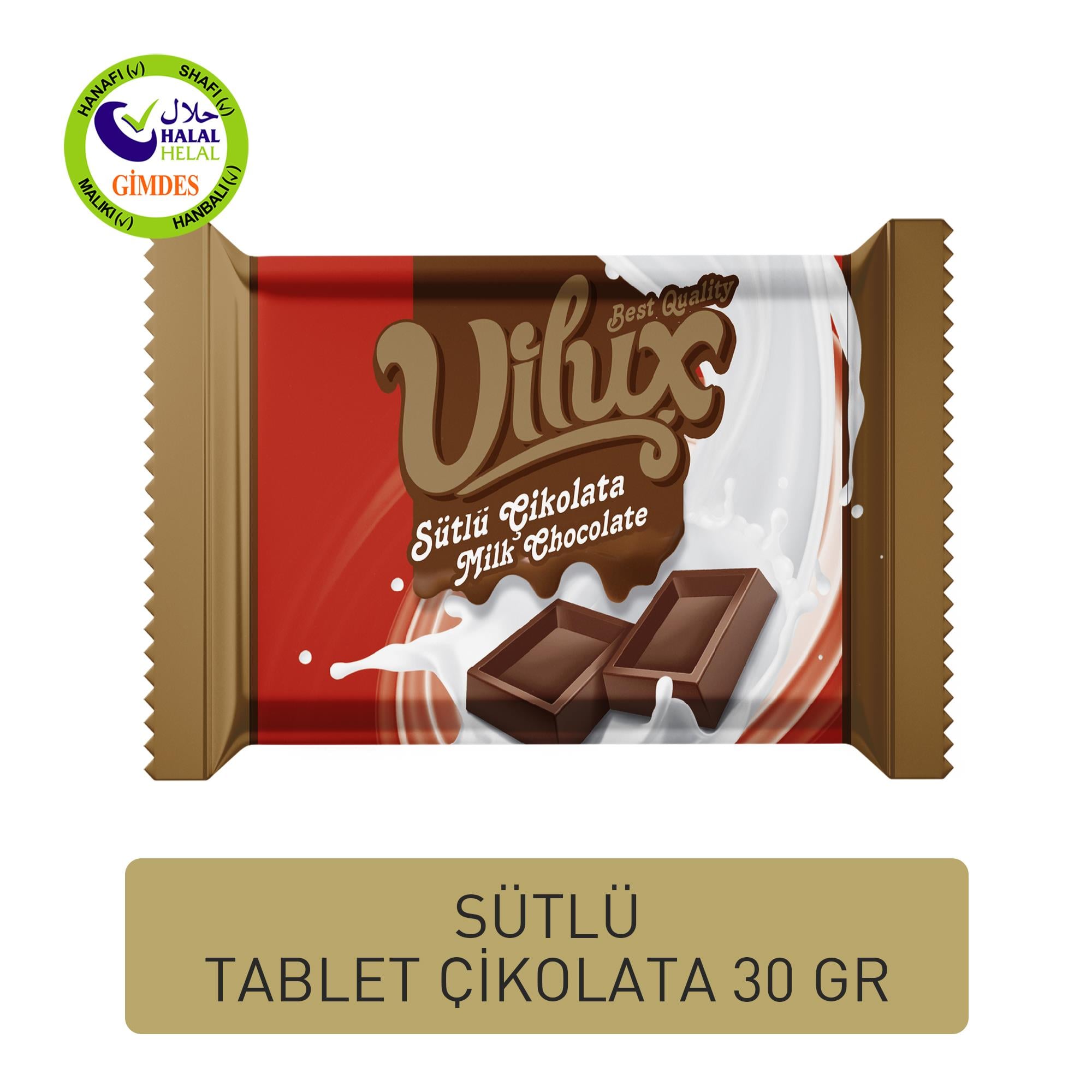 Vilux Sütlü Tablet Çikolata 1 Adet 30grTablet ÇikolataVilux