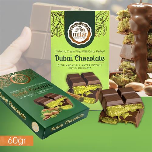 Dubai Çikolatası 60grDubai Çikolata - Milat ChocolateMilat