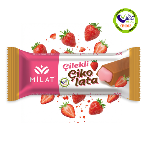 Milat Çilek Dolgulu Kahve Çikolata 25 gTablet ÇikolataMilat