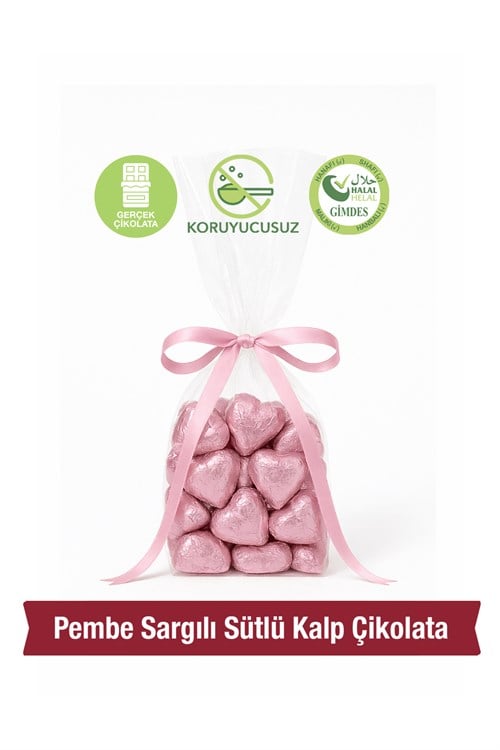 Milat Pembe Sargılı Special Sütlü Kalp ÇikolataSpesiyal ÇikolataMilat