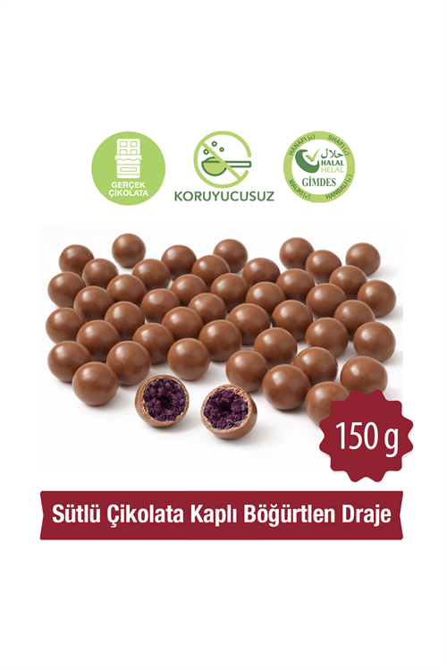 Milat Sütlü Çikolata Kaplı Böğürtlen DrajeÇikolataMilat