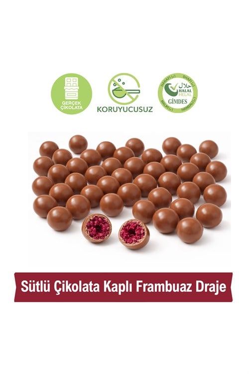 Milat Sütlü Çikolata Kaplı Frambuaz DrajeÇikolataMilat