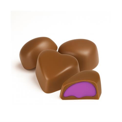 Yaban Mersini Dolgulu Sargılı Kalp Çikolata 250 gSpesiyal Dökme ÇikolataMilat