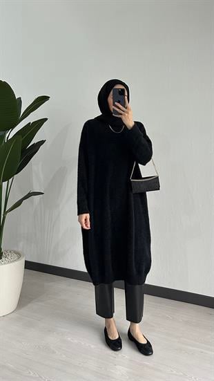 Angora Kazak Tunik Siyah