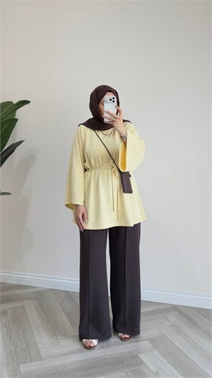 Modal Oversize Tunik | Butter Yellow