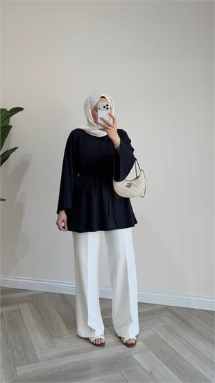 Modal Oversize Tunik | Lacivert