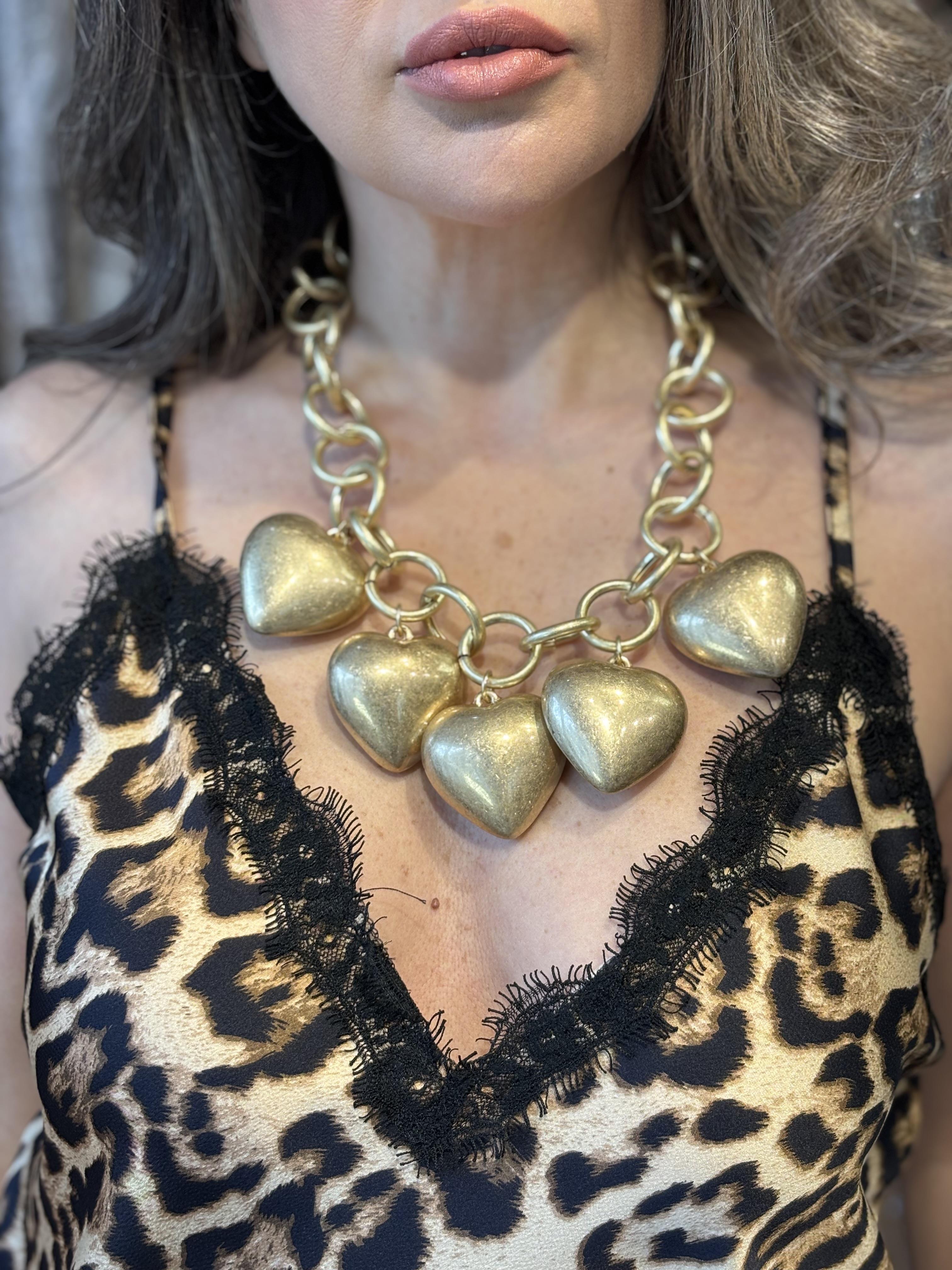 Gold Heart Kolye