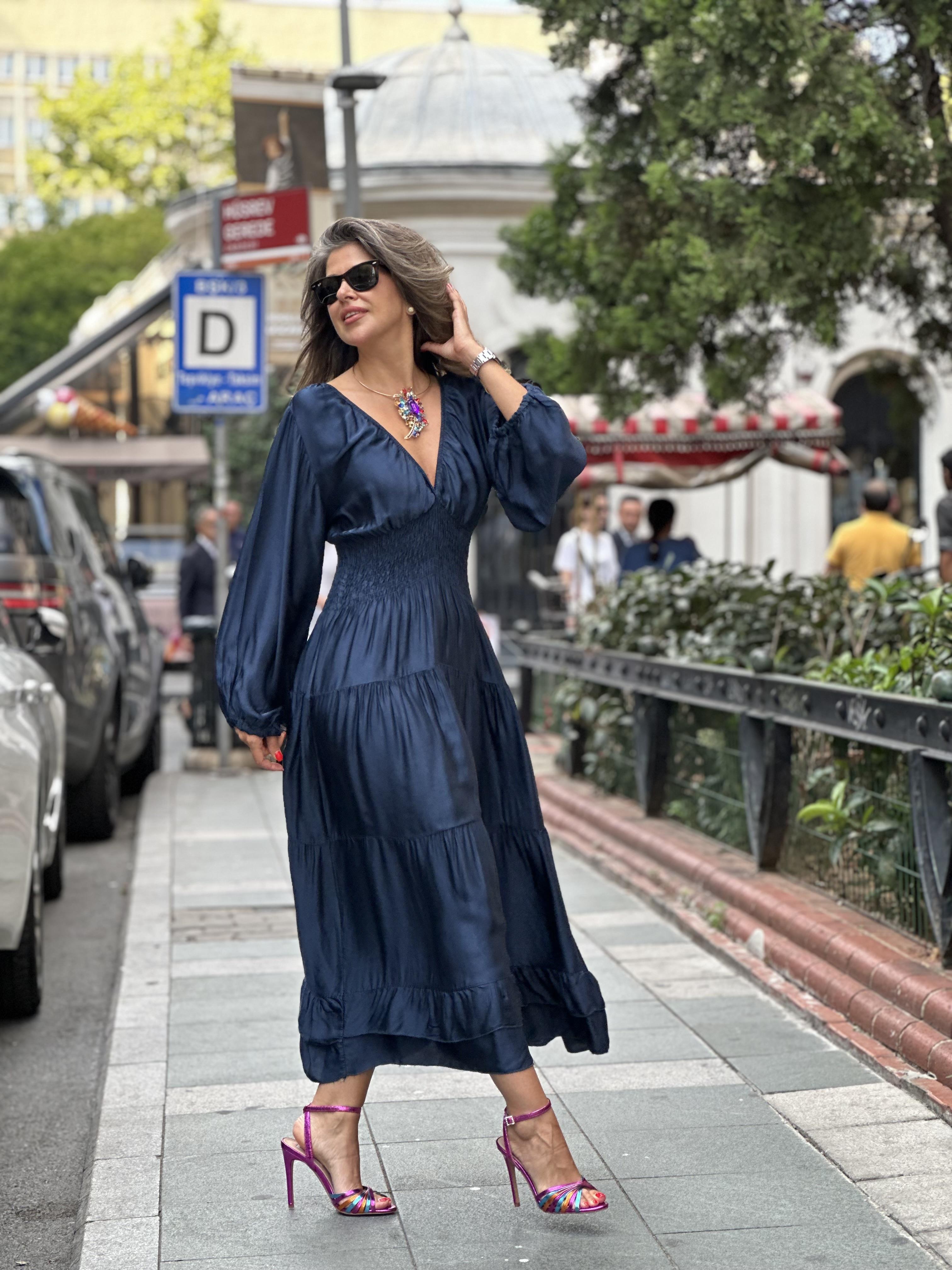 Gigi Elbise Lacivert