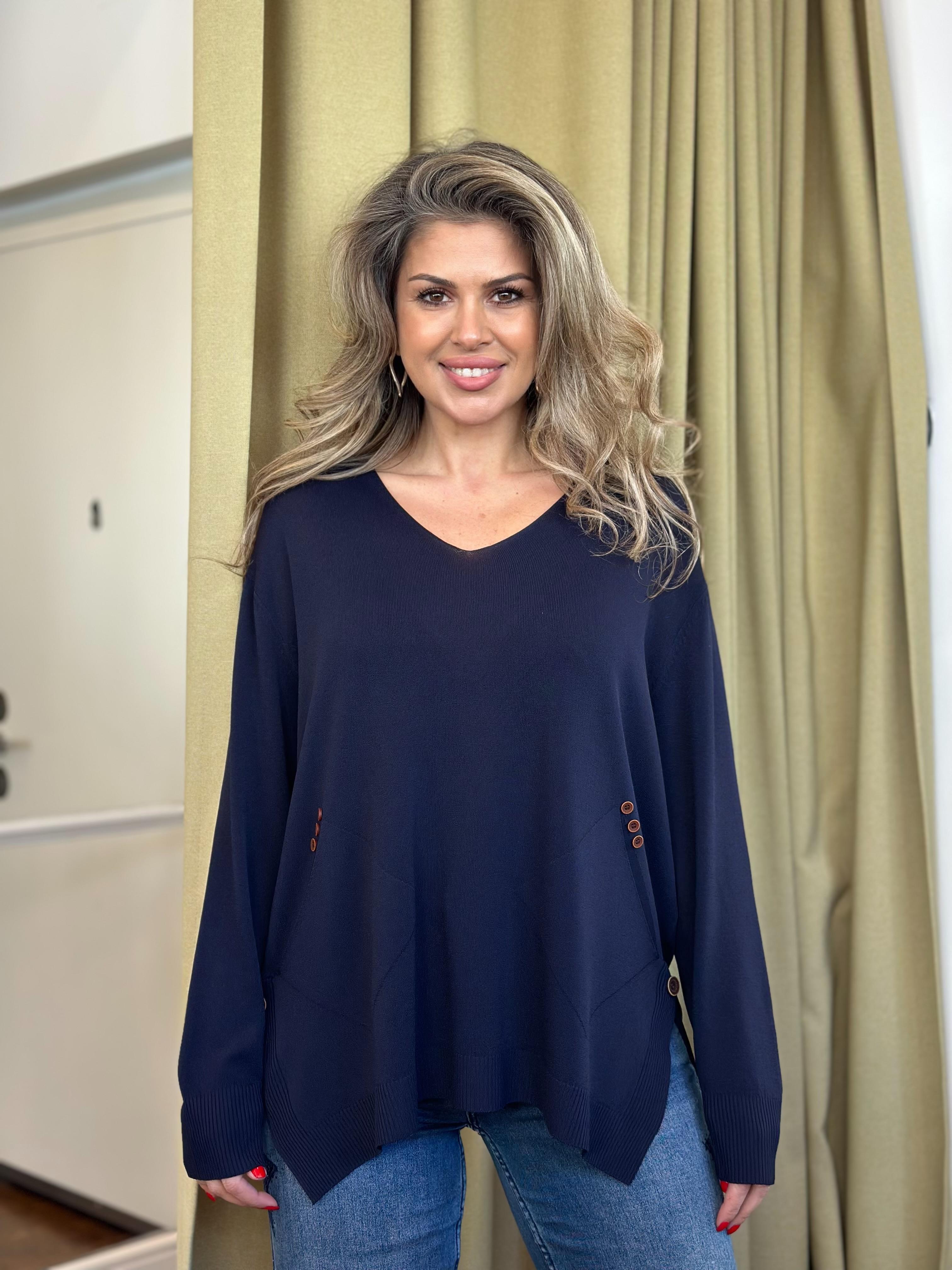 Lacivert Triko Kazak 