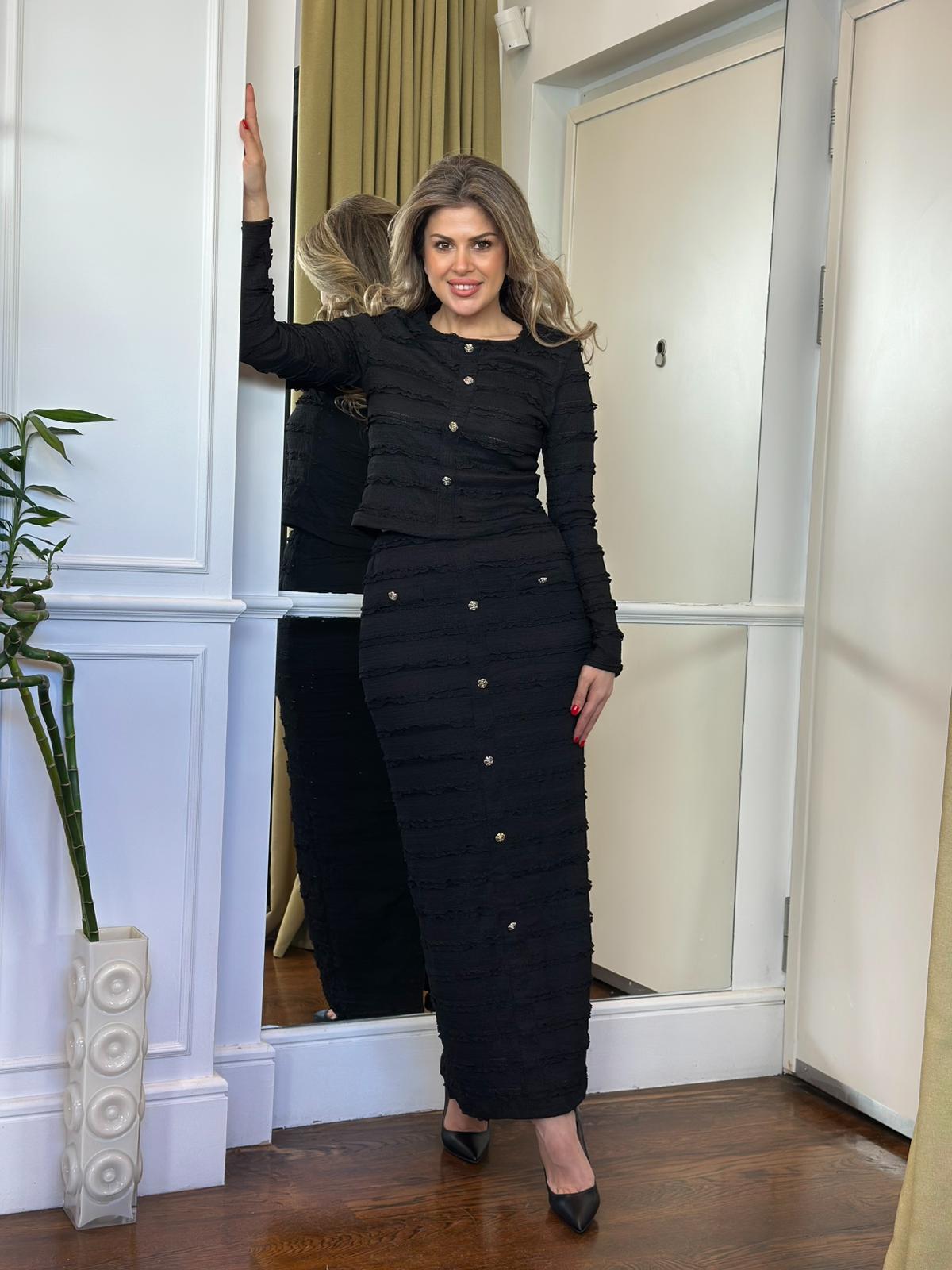 Takım Siyah Etek Bluz