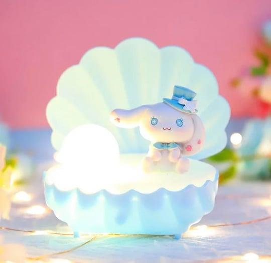 Cinnamoroll Işıklı Pilli İstiridye Gece Lambası 