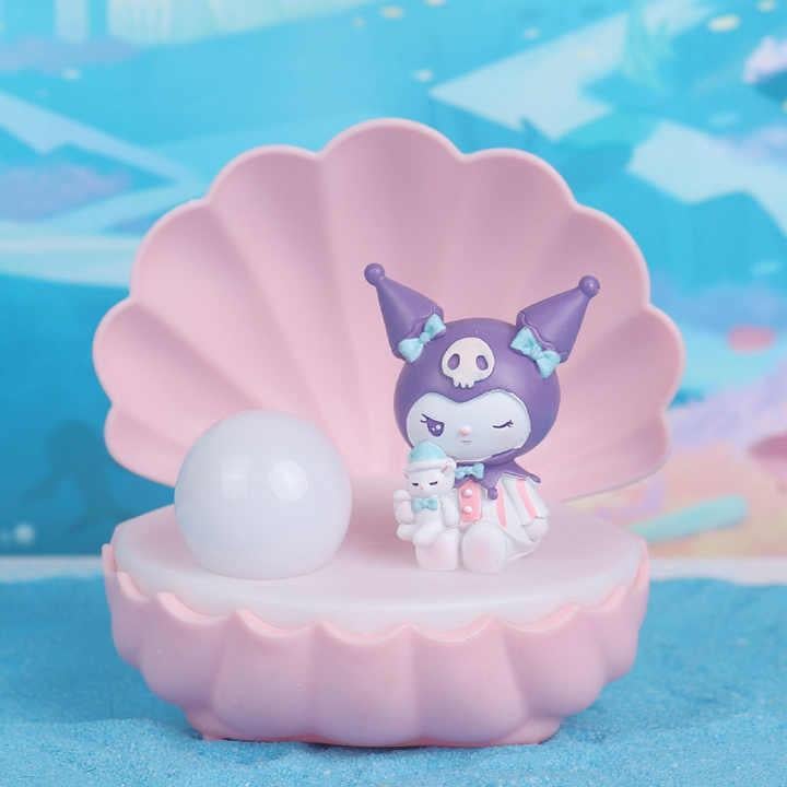 Kuromi ışıklı Pilli İstiridye Gece Lambası 