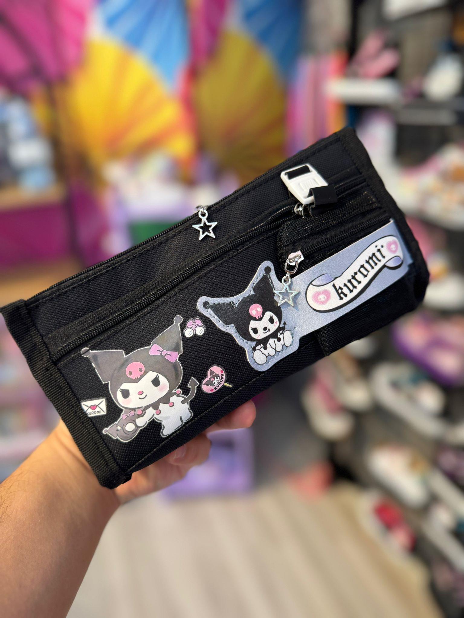 Kuromi Siyah Geniş İç Hacimli Kalem Kutusu 