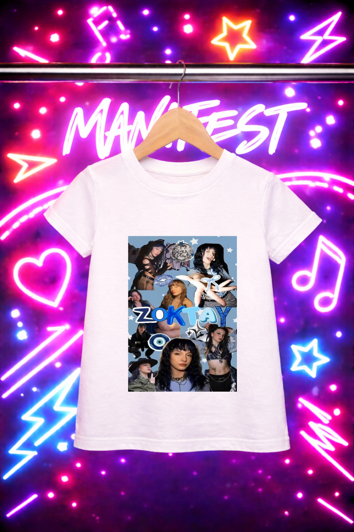 Manifest Zoktay 1 Baskılı Beyaz Tişört