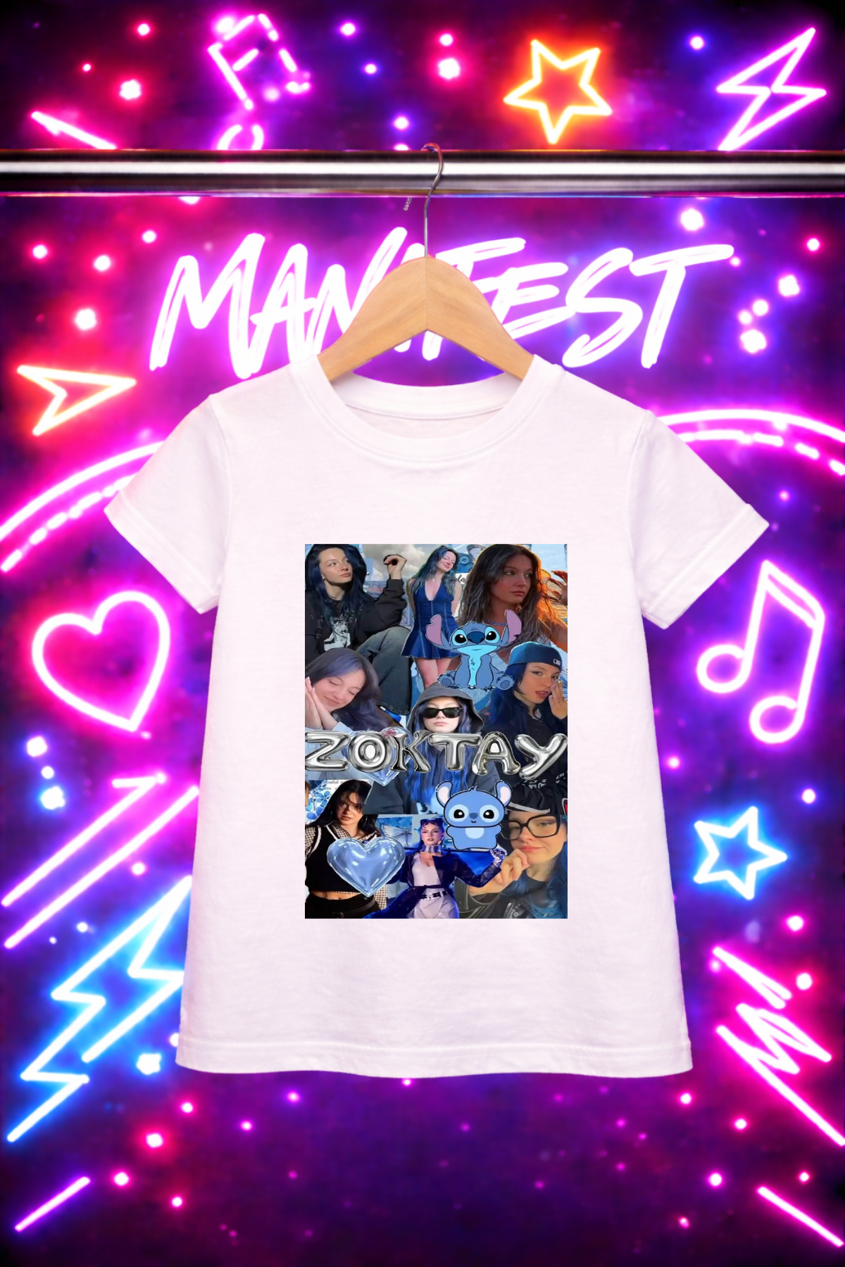 Manifest Zoktay 2 Baskılı Beyaz Tişört