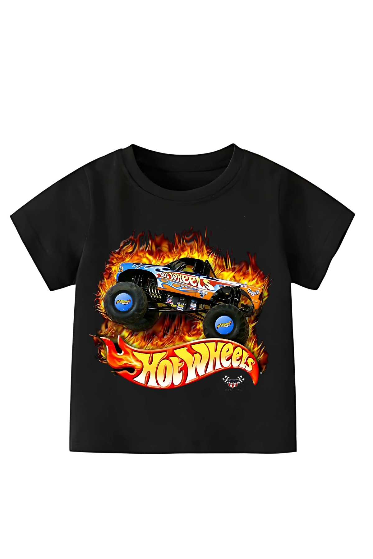 McQueen Ve 2Mater Baskılı Siyah Tişört  T-Shirt 