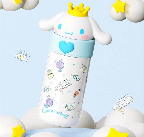 Sanrio Lisanslı Cinnamoroll Sıcak/Soğuk Muhafazlı Paslanmaz Çelik Termos 