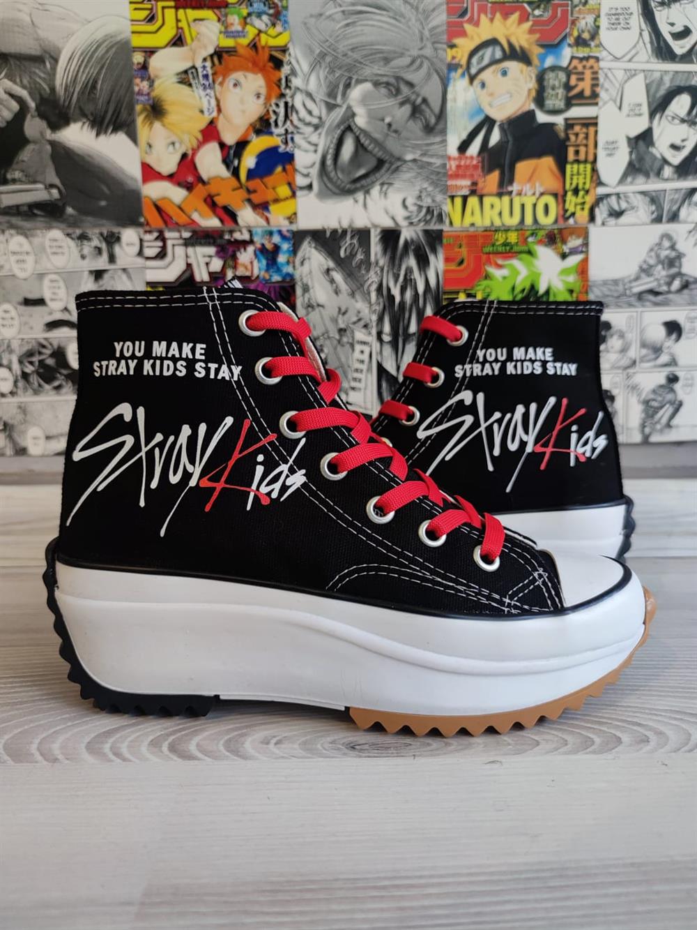 Straykids Baskılı Kalın Tırtıklı Taban Spor Ayakkabı Sneaker