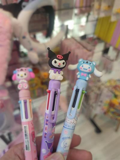 6 Renk Yazabilen Kuromi&mymelody&cinnamoroll Tükenmez Kalem