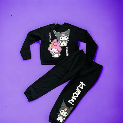Kuromi&Mymelody Siyah Kız Çocuk Eşofman Takım 