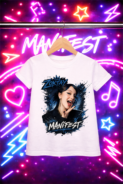 Manifest Zoktay Yeni Baskılı Beyaz Tişört Tshirt
