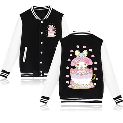 Mymelody Fincan Desenli Pembe Kolej Ceket 